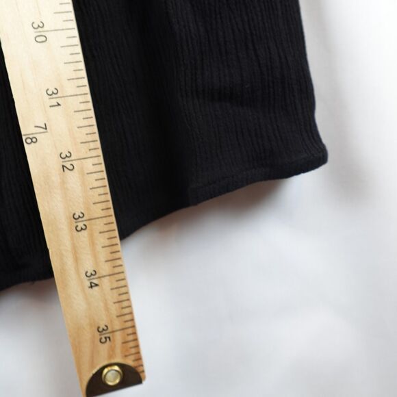 Cato EST. 1946 Blouse Women's Large Black Cold Shoulder Studded Keyhole Top - Picture 5 of 10